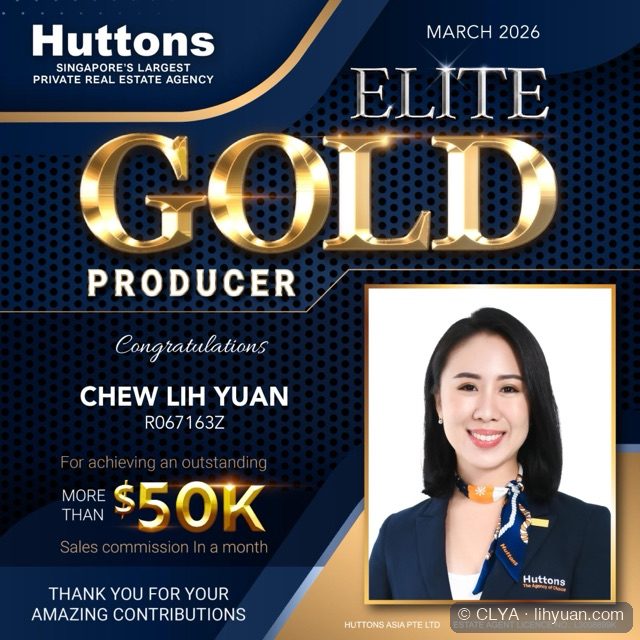 Huttons award: Elite Gold Producer, March 2026, Chew Lih Yuan