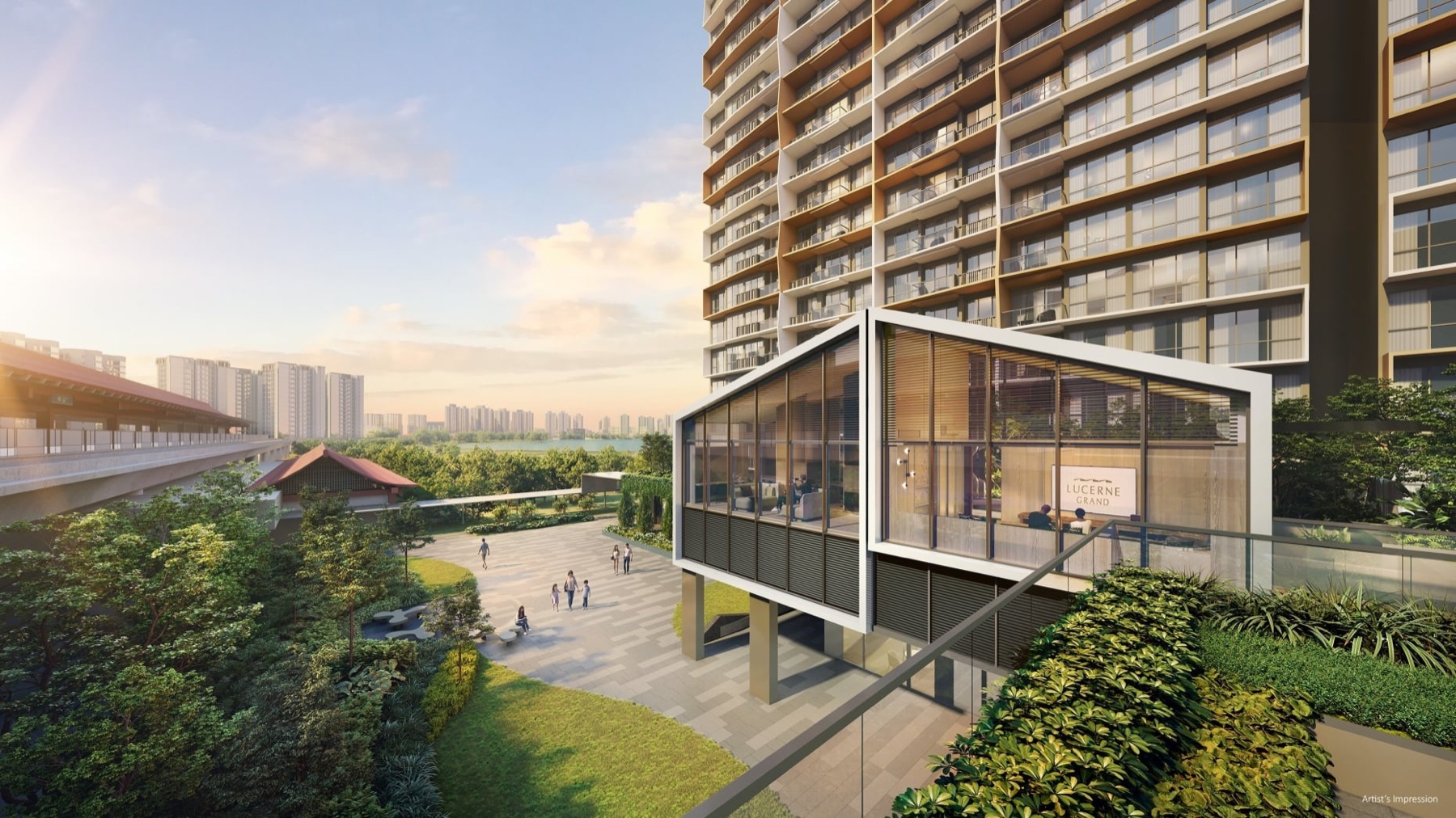 Lucerne Galleria retail at Level 1, artist's impression