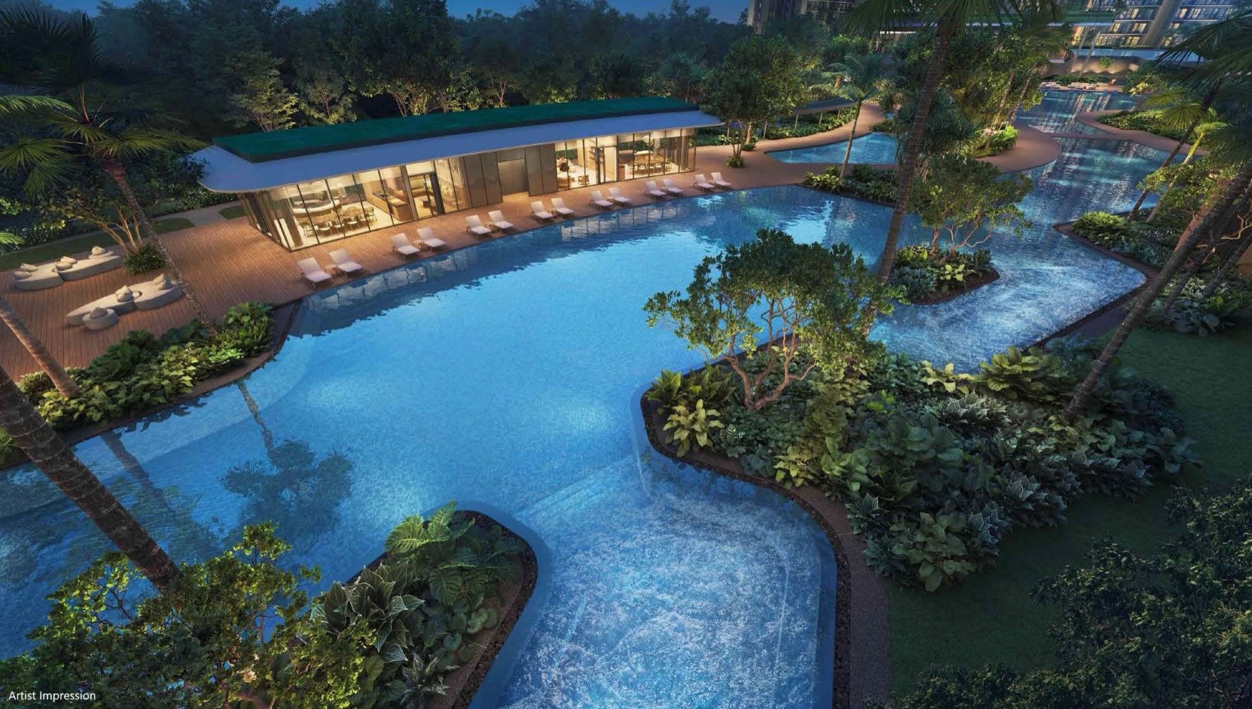 Island Club pool and pavilion